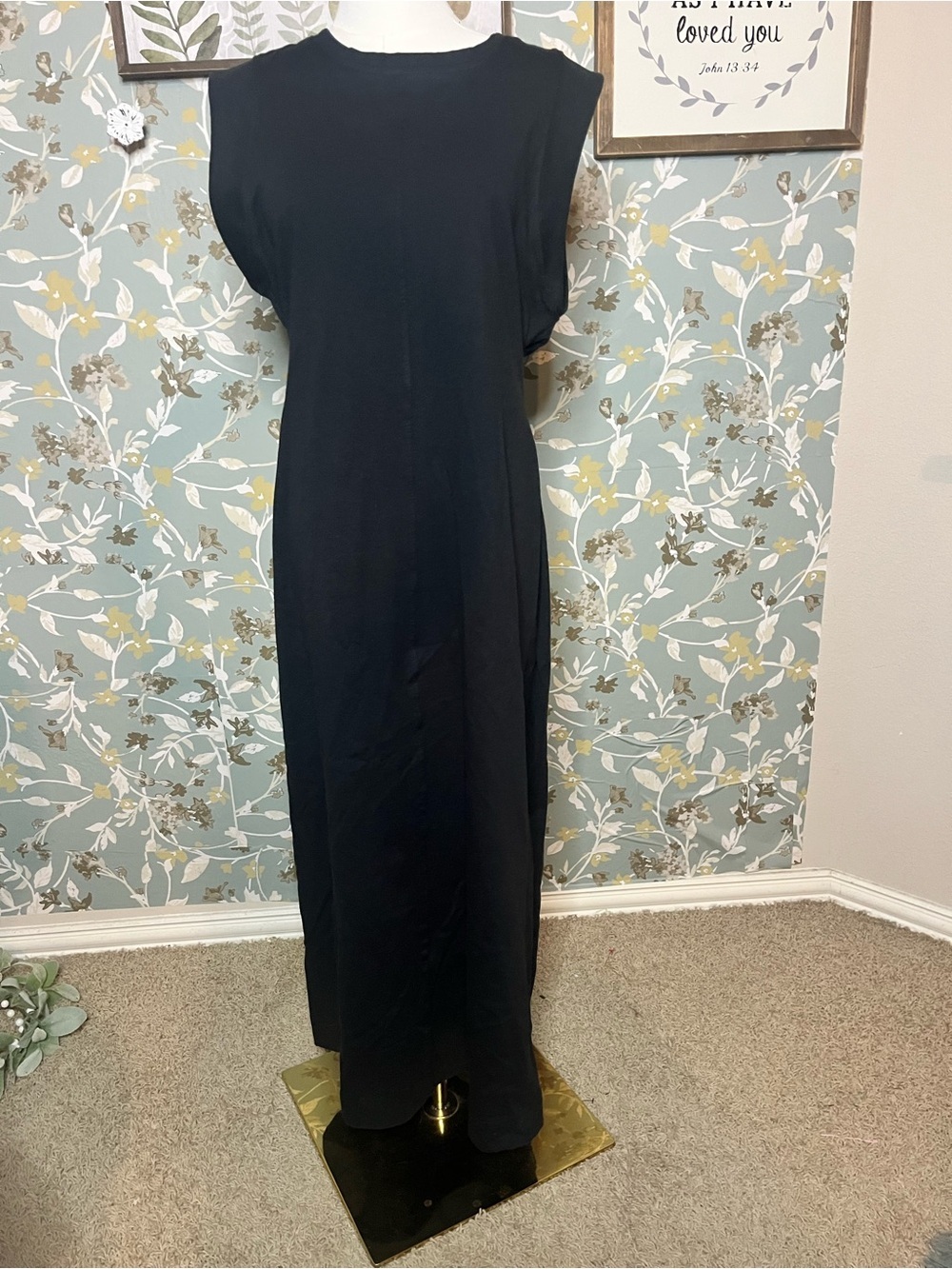 Free People Black Sleeveless Maxi Dress Size Small